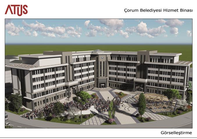 Çorum belediye hizmet binası yapım işi